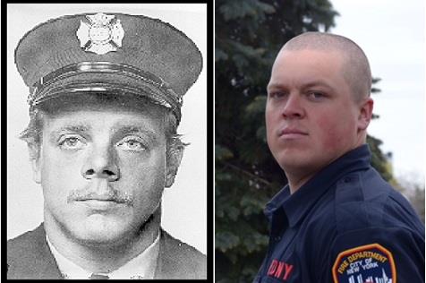 The late Firefighter Harry S. Ford and his son Harry Ford Jr. 