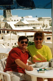Robert and Myrta Gschaar on vacation. Gift of Myrta Gschaar. 