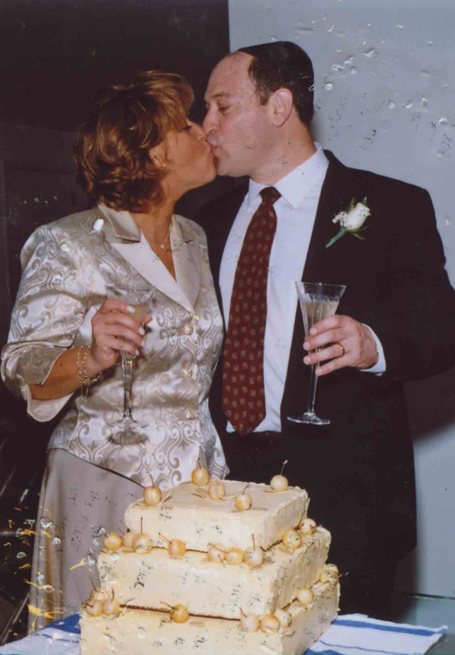 Norman S Rossinow  and his wife, Susan, at their engagement party (April 2001).jpg