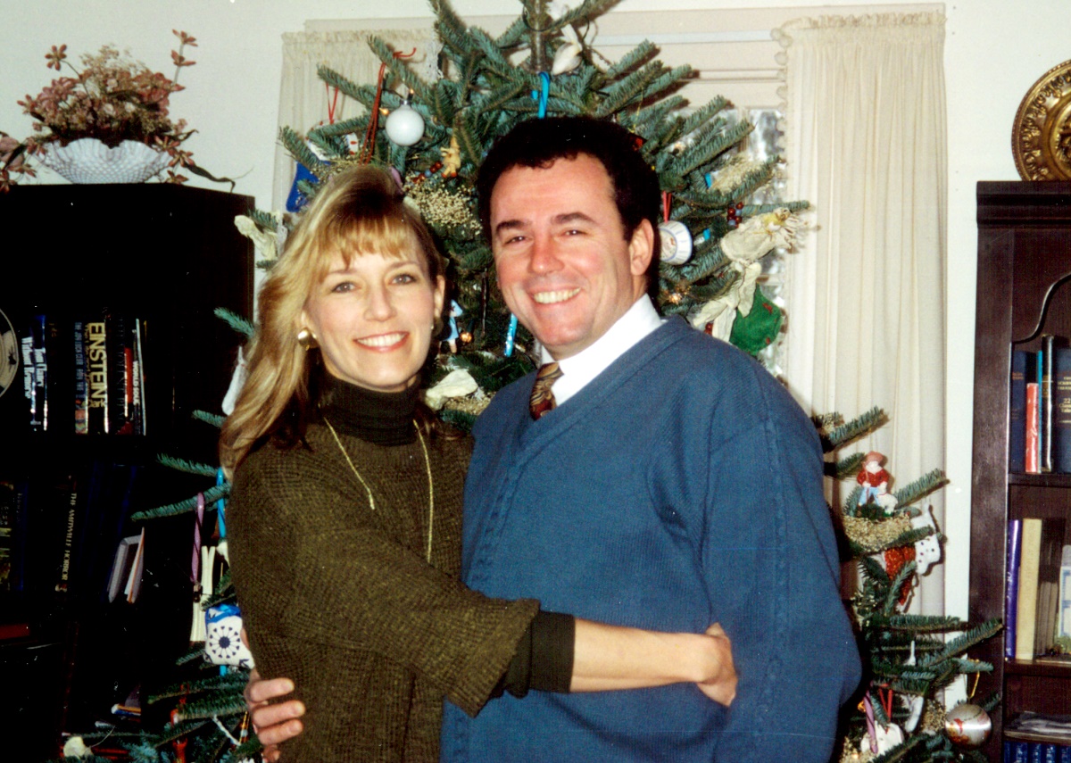 Sean Rooney and Beverly Eckert at Christmas. Courtesy of Voices of September 11th, The 9/11 Living Memorial Project 