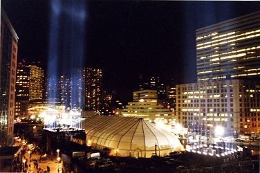First Tribute in Lights on March 11, 2002. Photo by Kerri Courtney. 