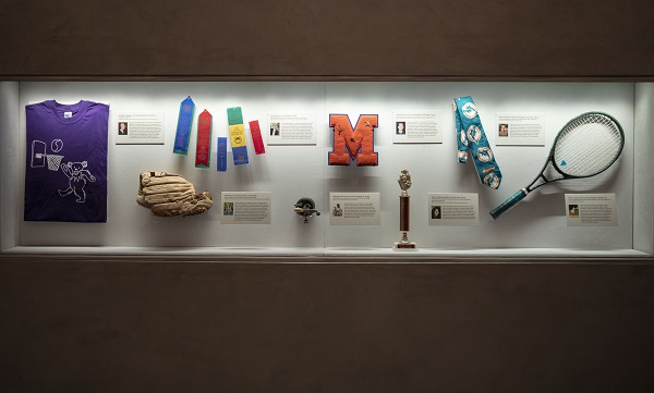 A new rotation of artifacts in the "In Memoriam" gallery. Photo by Jin Lee, 9/11 Memorial.
