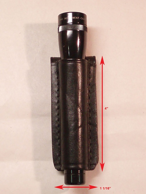 Mini-flashlight plus carrying case carried by the donor during the evacuation of the South Tower on Feb. 26, 1993. Gift of Michael Hurley.