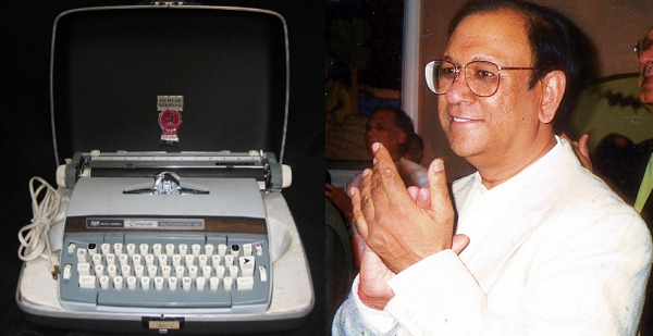 Typewriter used by Yudhvir S. Jain (Senior Manager, eSpeed, Cantor Fitzgerald, North Tower, 103rd floor). Courtesy of Sneh Jain.