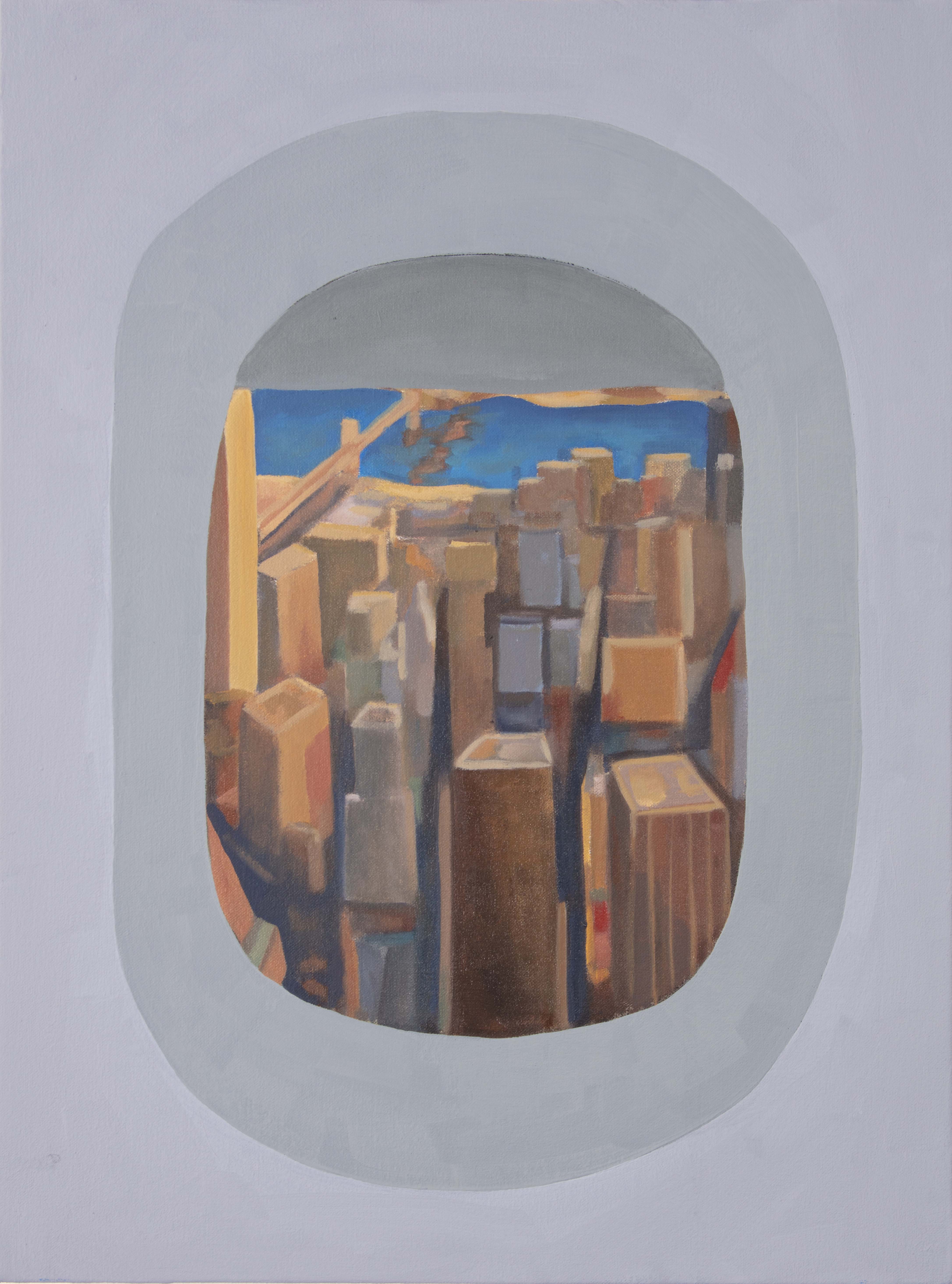 A view from American Airlines Flight 11 Window looking East. 