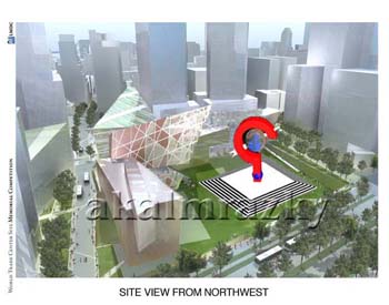 (Site View From North West) Dr. Ahmed Almrazky Participation in the World Trade Center Memorial Competition