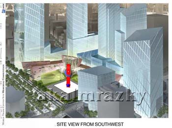 (Site View From South West) Dr. Ahmed Almrazky Participation in the World Trade Center Memorial Competition