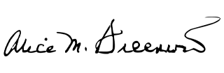 Alice Greenwald signature