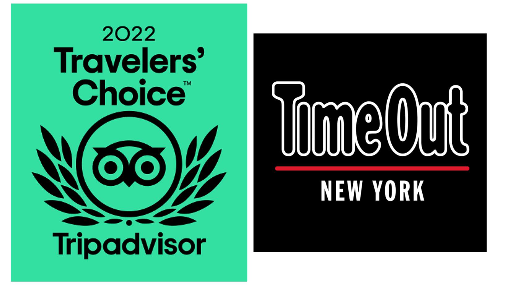 Trip Advisor and TimeOut logos