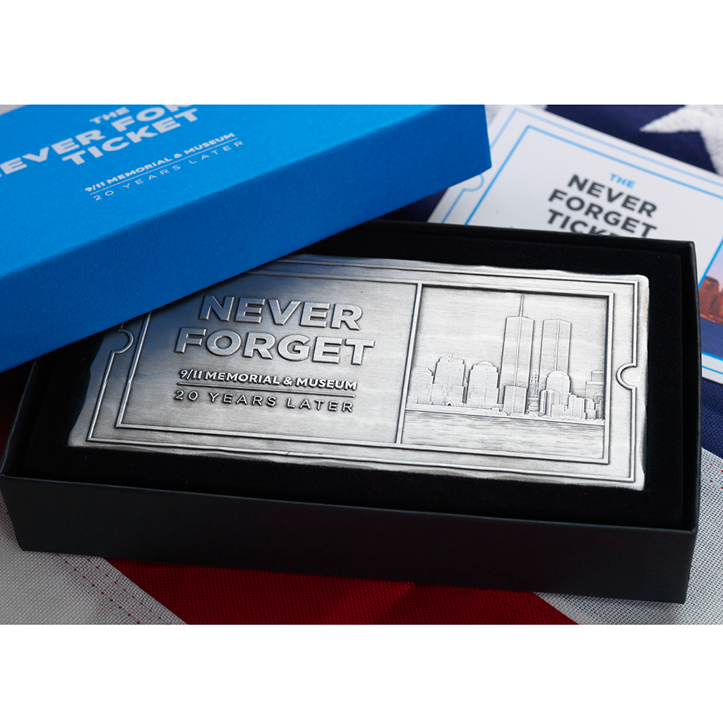 image of the never forget fund ticket