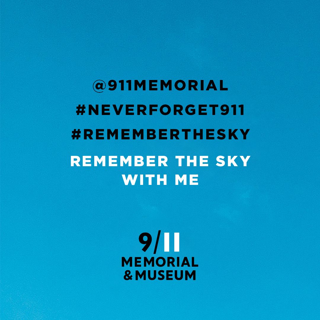 Black aBlack and white text on sky blue background with Memorial & Museum logo