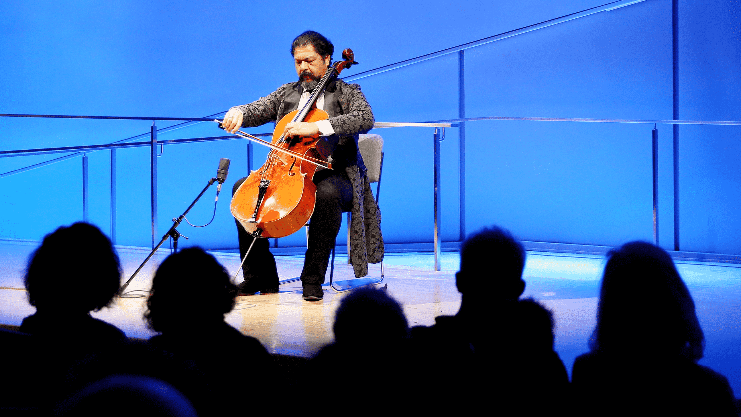MAESTRO KARIM WASFI, THE THE FORMER CONDUCTOR OF THE IRAQ SYMPHONY ORCHESTRA, PERFORMING AT THE 9/11 MEMORIAL MUSEUM
