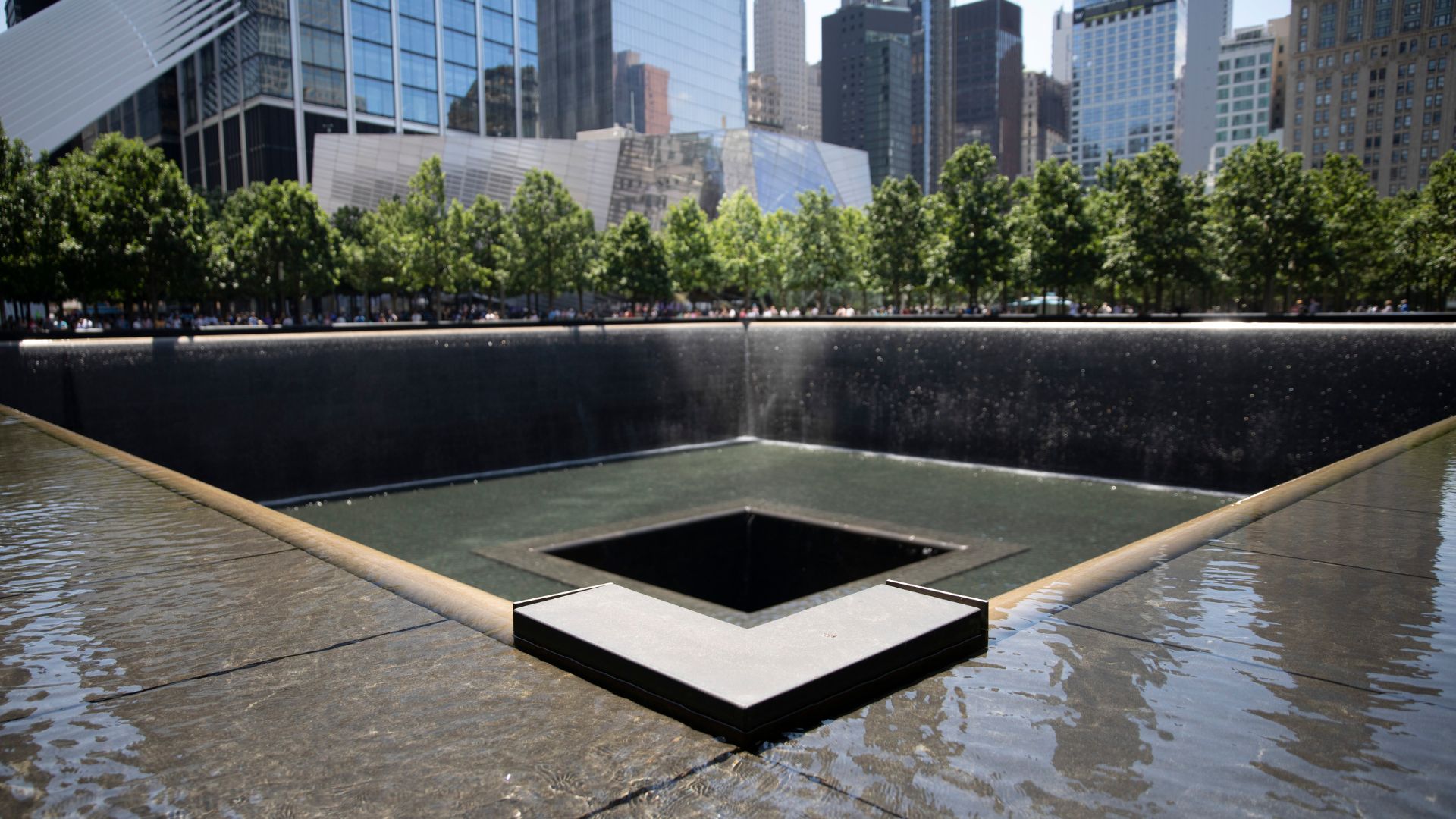 Corner of Memorial pool