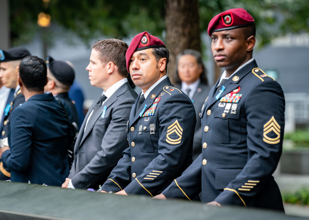 US Army officers attend the ceremony