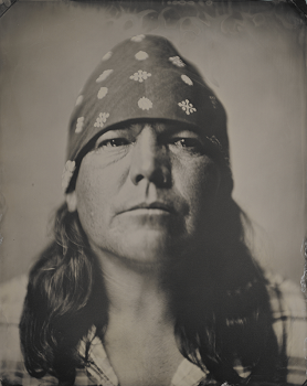 A tintype photograph of fourth-generation ironworker Peter J.