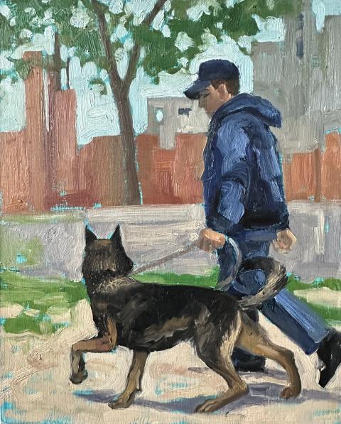 Painted in mind for the chapter, The Dogs of 9/11