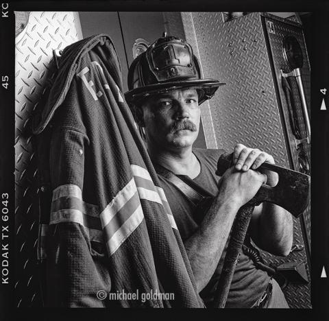 portrait of firefighter and author paul hashagen