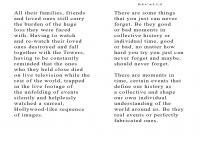 A poetry book made from the last messages of those who never made it home. A book of Love. 