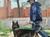 Painted in mind for the chapter, The Dogs of 9/11