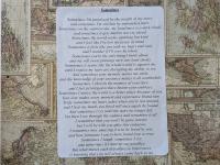 poem on scrapbook paper